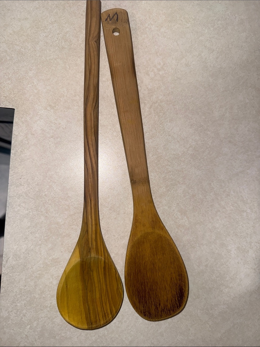 Source Unknown Wooden Cooking Spoons in Natural Brown